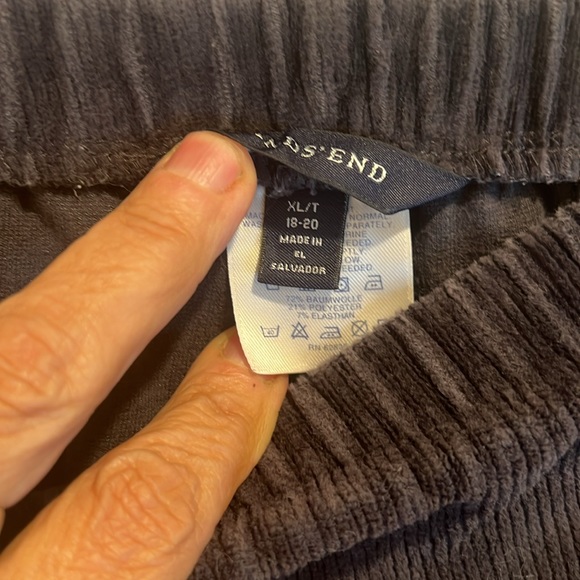Lands’ End Velour Pants - Picture 3 of 4